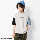 ライトグレー | CONVERSE 別注ポケット付ビッグＴシャツ カットソー | 子ども服 SHUSHU