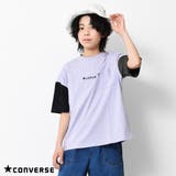 パープル | CONVERSE 別注ポケット付ビッグＴシャツ カットソー | 子ども服 SHUSHU
