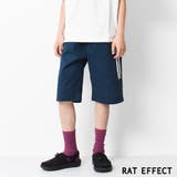 ネイビー | ストレッチツイルサイドラインハーフパンツ ボトムス 半ズボン | 子ども服 SHUSHU