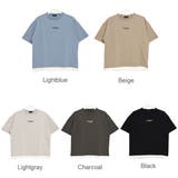 裾レイヤードロゴ刺繍Tシャツ トップス カットソー | 子ども服 SHUSHU | 詳細画像14