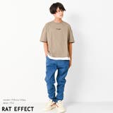 裾レイヤードロゴ刺繍Tシャツ トップス カットソー | 子ども服 SHUSHU | 詳細画像7