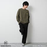 ポケット付バックプリントロングTシャツ トップス 長袖 | 子ども服 SHUSHU | 詳細画像4 