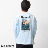 サックス | フォトプリントロングTシャツ トップス 長袖 | 子ども服 SHUSHU