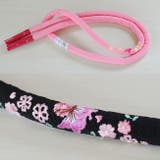 七五三 帯締め 桜と蝶刺繍丸ぐけタイプ帯〆 | kimonocafe | 詳細画像2