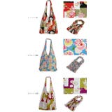 絞りバッグ HAM-25 肩かけタイプ 四季花柄 全4カラー | kimonocafe | 詳細画像2 