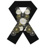刺繍 半襟 振袖 菊刺繍 赤 白 黒 古典 レトロ 礼装 成人式 ママ振袖 | kimonocafe | 詳細画像6