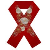 刺繍 半襟 振袖 菊刺繍 赤 白 黒 古典 レトロ 礼装 成人式 ママ振袖 | kimonocafe | 詳細画像8