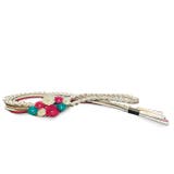 振袖用帯締め つまみ細工付き組み紐帯締め 黄色 赤 黄緑 白 成人式 振袖 | kimonocafe | 詳細画像6 