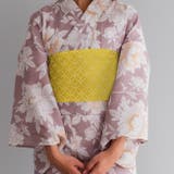 浴衣帯 半巾帯 単衣帯 細帯 無地 七宝 地模様 日本製 | kimonocafe | 詳細画像12 