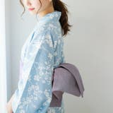麻の半巾帯 箱むらくも絞り手染め帯 細帯 | kimonocafe | 詳細画像4