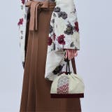 袴巾着 卒業式 袴バッグ 菊刺繍 四角 袴用巾着 くすみカラー | kimonocafe | 詳細画像5 