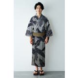 紳士 浴衣と作り帯のセット 2点セット 男性用浴衣セット M L LL | kimonocafe | 詳細画像8 