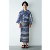 紳士 浴衣と作り帯のセット 2点セット 男性用浴衣セット M L LL | kimonocafe | 詳細画像6 