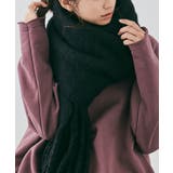 スフレニットフリンジマフラーニットマフラー ボリュームマフラー 秋冬 | kirakiraShop  | 詳細画像25 