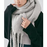 スフレニットフリンジマフラーニットマフラー ボリュームマフラー 秋冬 | kirakiraShop  | 詳細画像27 