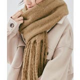 スフレニットフリンジマフラーニットマフラー ボリュームマフラー 秋冬 | kirakiraShop  | 詳細画像30 