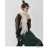 スフレニットフリンジマフラーニットマフラー ボリュームマフラー 秋冬 | kirakiraShop  | 詳細画像9 