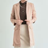 ピンクベージュ | ポンチ素材テーラードジャケット 2タイプ テーラードジャケット | kirakiraShop