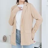 ベージュ | ポンチ素材テーラードジャケット 2タイプ テーラードジャケット | kirakiraShop