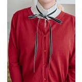 配色ボウタイリボンスタンドカラー付け襟 アクセサリー トップス | kirakiraShop  | 詳細画像7 