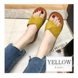 イエロー | ぺたんこサンダル フラットサンダル レディース | kirakiraShop
