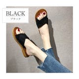 ブラック | ぺたんこサンダル フラットサンダル レディース | kirakiraShop