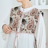 G-ペイズリーピンク | 総柄ビスチェベスト トップス ビスチェ | kirakiraShop