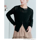 クロシェ編みハーフジップロングスリーブトップス!2サイズ! トップス 長袖 | kirakiraShop  | 詳細画像3 