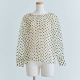 キャミ付きシアードット長袖ブラウス トップス ブラウス | kirakiraShop  | 詳細画像17 