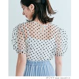 シアードットキャミ付き半袖ブラウス レイヤードトップス ブラウス | kirakiraShop  | 詳細画像11 