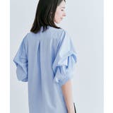 ボリュームスリーブ五分丈ギャザーブラウス 2サイズ シャツ | kirakiraShop  | 詳細画像9 