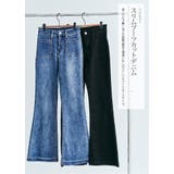 ハイウエストスリムブーツカットデニム 4サイズ ボトムス | kirakiraShop  | 詳細画像12 