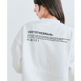 裏起毛バックロゴスウェットプルオーバー レディーストップス ロゴ | kirakiraShop | 詳細画像4