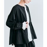 撥水ペプラムノーカラーブルゾン 2サイズ ノーカラー | kirakiraShop  | 詳細画像5 