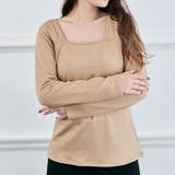 ヌードベージュ | 裏起毛シルキーウォームインナーカットソー 全4タイプ4色3サイズ インナートップス | kirakiraShop