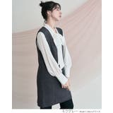 深Vチュニックニットベスト トップス ニットベスト | kirakiraShop | 詳細画像8