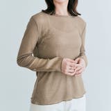 モカ | 袖切り替えシアーニットソー 3サイズ シアー | kirakiraShop