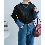 袖配色プリーツトップス 2サイズ 着痩せ | kirakiraShop | 詳細画像16