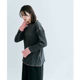 袖配色プリーツトップス 2サイズ 着痩せ | kirakiraShop | 詳細画像28