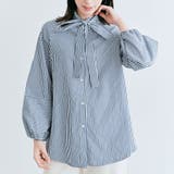 ストライプネイビー | マルチボウタイブラウス 2サイズ ブラウス | kirakiraShop 
