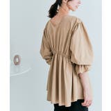 前後2wayドロストペプラムブラウス 2サイズ 体型カバー | kirakiraShop  | 詳細画像10 