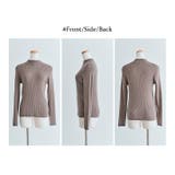 袖配色リブパイピングハイネックプルオーバー全5色 2サイズ もちもち | kirakiraShop | 詳細画像18