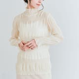 アイボリー | シャーリングシフォンブラウス 3サイズ 二の腕隠し | kirakiraShop