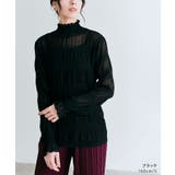 シャーリングシフォンブラウス 3サイズ 二の腕隠し | kirakiraShop | 詳細画像3
