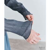シャーリングシフォンブラウス 3サイズ 二の腕隠し | kirakiraShop | 詳細画像11