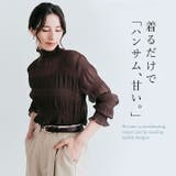 シャーリングシフォンブラウス 3サイズ 二の腕隠し | kirakiraShop | 詳細画像19