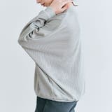 ライトグレー | コットンストレッチドルマンロングトップス ドルマン 着痩せ | kirakiraShop