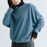 ダスティブルー | コットンストレッチドルマンロングトップス ドルマン 着痩せ | kirakiraShop