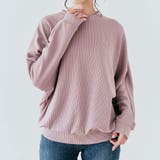 ダスティピンク | コットンストレッチドルマンロングトップス ドルマン 着痩せ | kirakiraShop