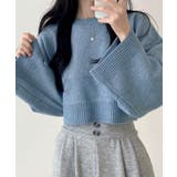 ワイドスリーブショートニット トップス ニット | kirakiraShop | 詳細画像18